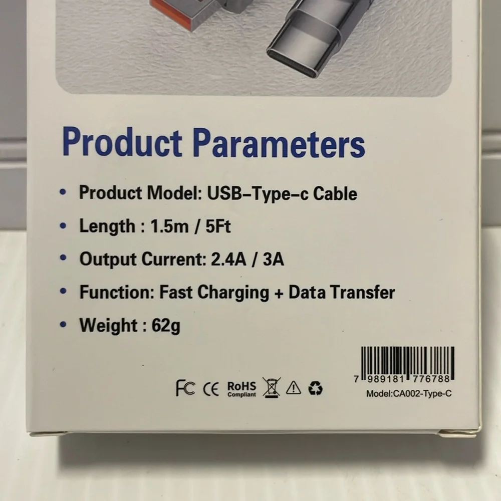 Breeze Link Type C 5 ft Phone Cord-NIB